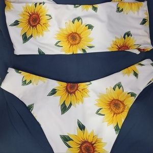 Zaful Sunflower Bathing suit.